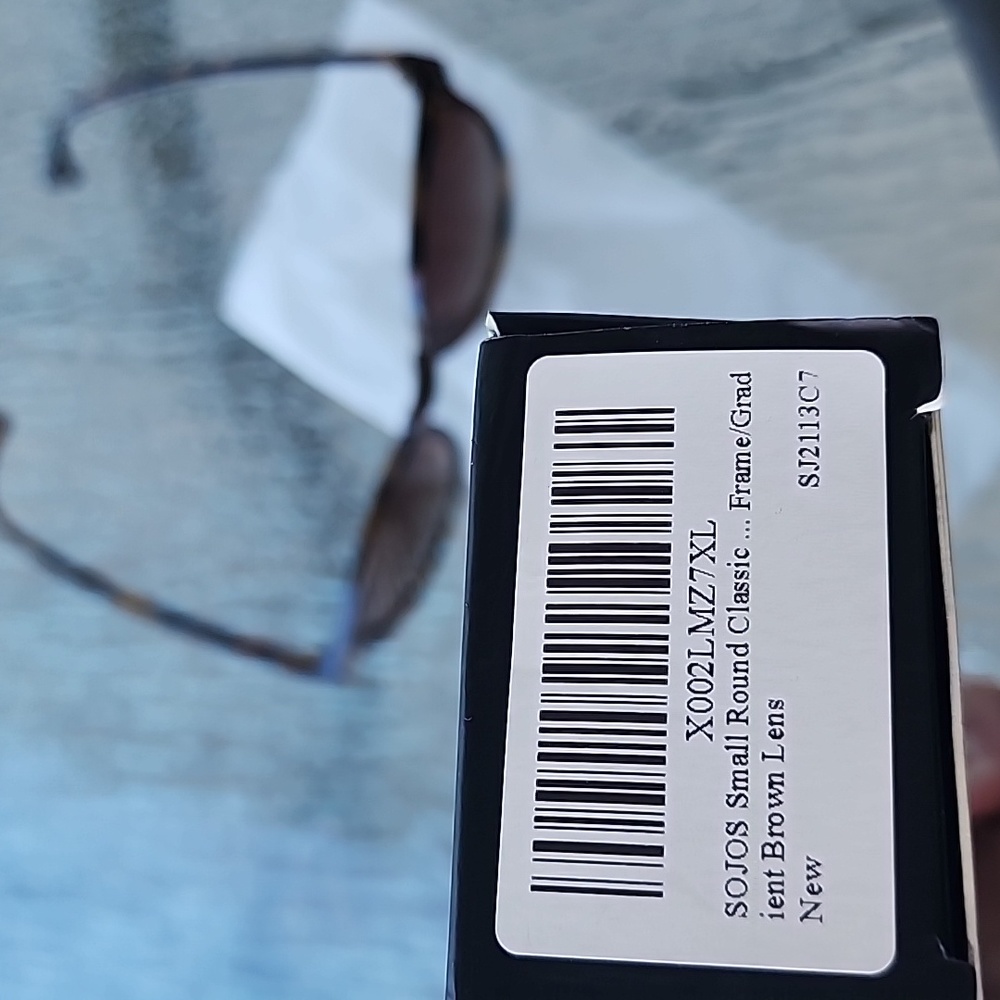Sojos Small Round Classic Frame Gradient Brown Le… - image 5